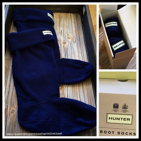 HUNTER ORIGINAL TALL CUFFED FIELD BOOT SOCK A2C - Picture 2 of 5